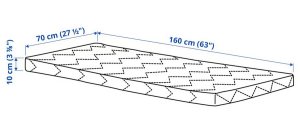 画像4: フルフル(160cm)用　フォームマットレス （子どもベッドサイズ）【送料無料】